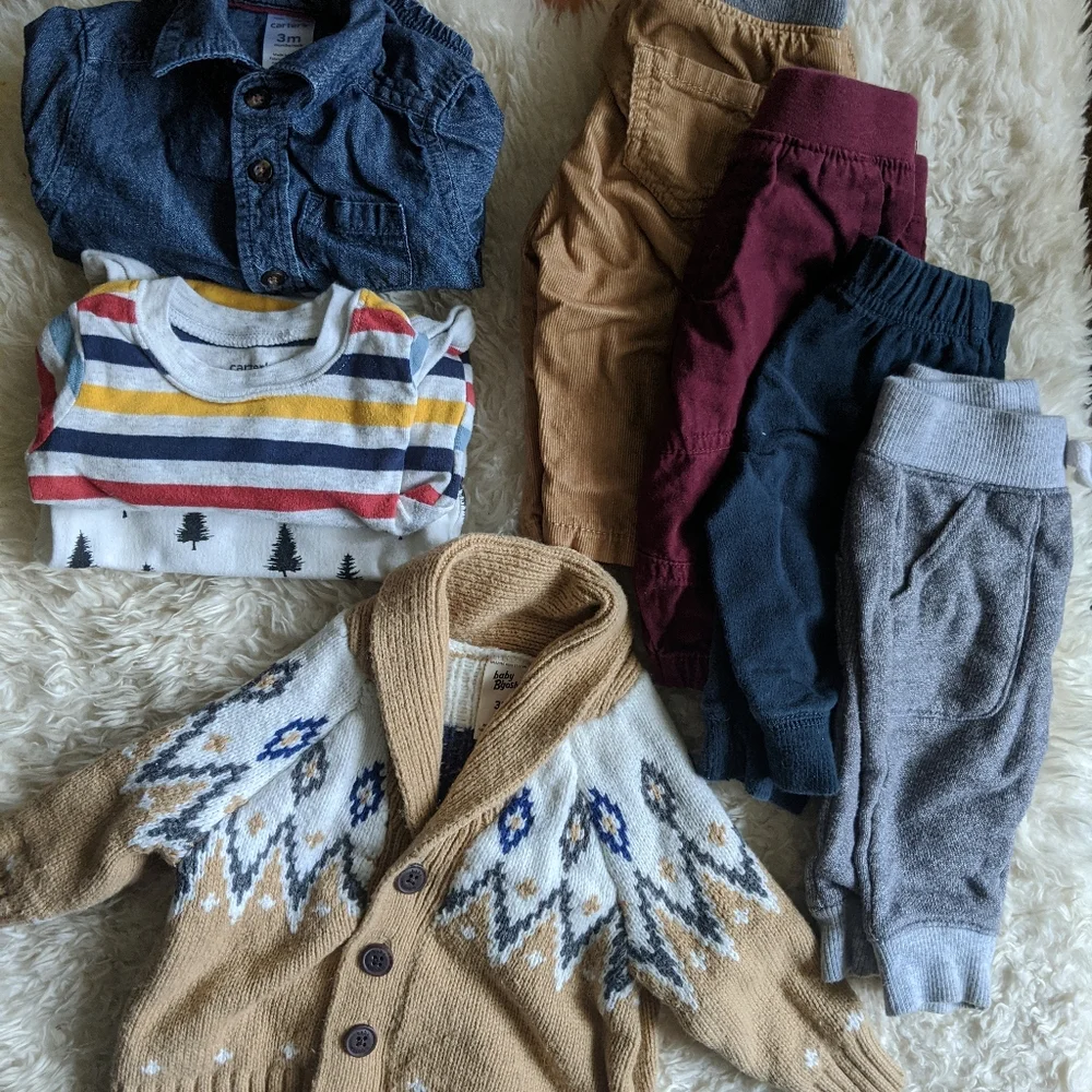 Baby boy winter clothes bundle 0-3 - Picture 1 of 4